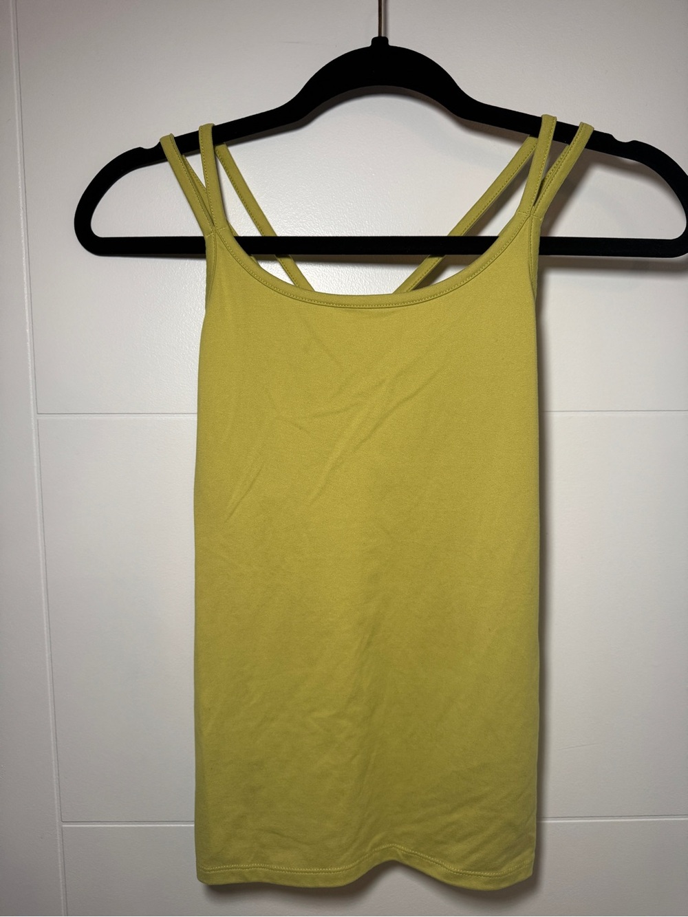 aerie Double-Strap Lime Green Tank